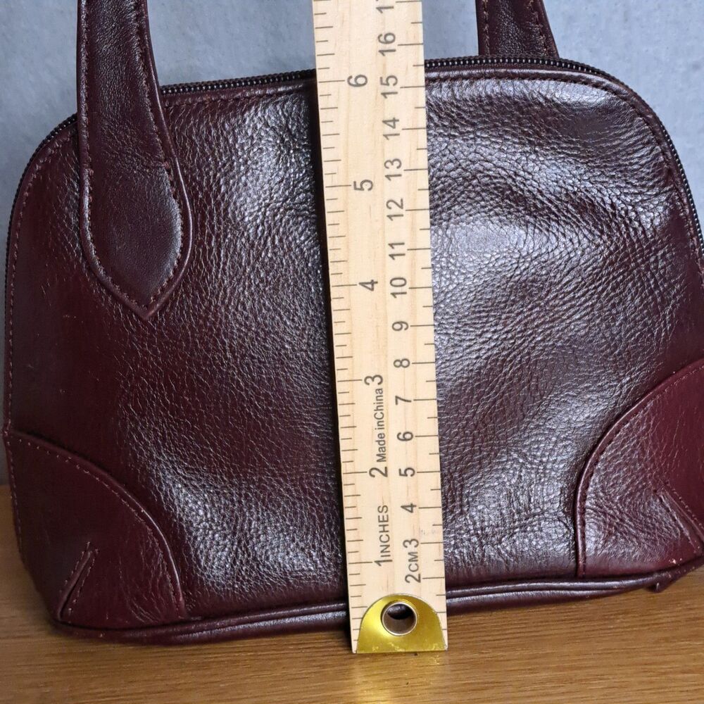 Latico Burgundy Leather Crossbody Bag - Picture 9 of 15